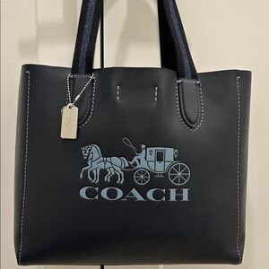 Coach (NWT) Derby Tote in Midnight Navy